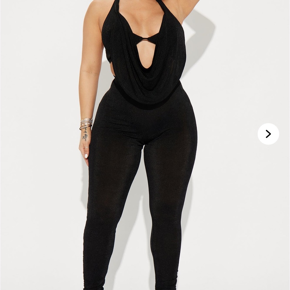 Elegant Black Halter Jumpsuit